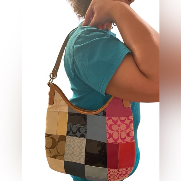 Medium sized patchwork Coach bag - Picture 10 of 10